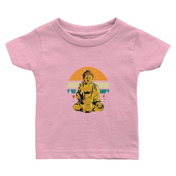 Discover Retro Love Buddha Statue Gift Eastern Buddhist Rel Baby T-shirts