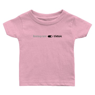 Discover instagram - tiktok toggle switch Baby T-shirts