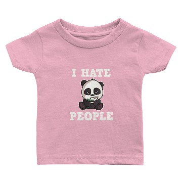 Discover I Hate People - cute and angry Panda Baby T-shirts