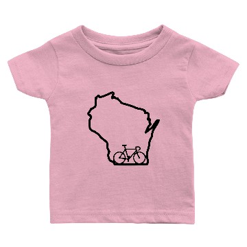 Discover Bike Wisconsin Baby T-shirts