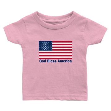 Discover God Bless America Flag Baby T-shirts