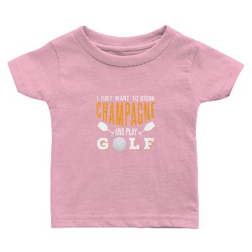 Discover Champagne and Golf Baby T-shirts