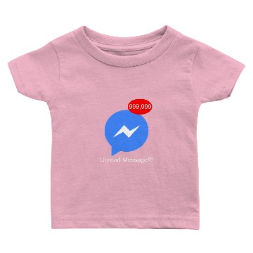 Discover Unread Message Baby T-shirts with Messenger in Facebook