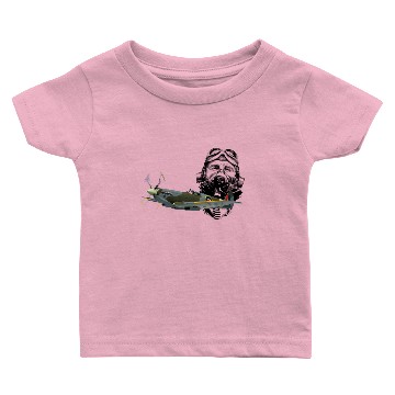 Discover Pilot Spitfire Baby T-shirts