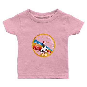 Discover Space Force Shuttle Rocket Nasa Rainbow - Vintage Baby T-shirts