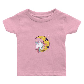 Discover Rainbow Unicorn Moon Baby T-shirts