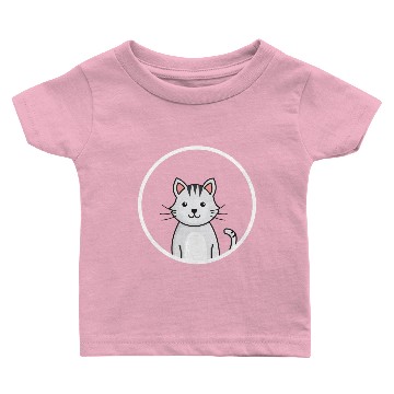 Discover Cat Grey Baby T-shirts