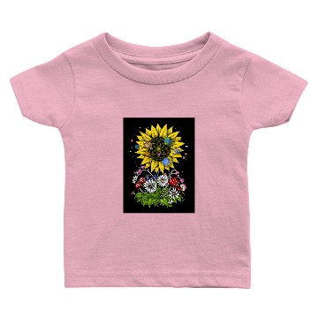 Discover Psychedelic Sunflower Baby T-shirts