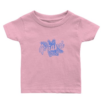Discover Miami Beach Blue Sunrise Baby T-shirts