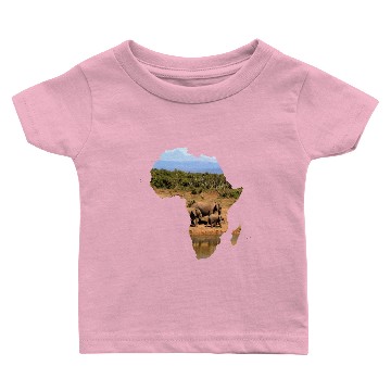Discover Africa - Wilderness - Elephant - Safari Baby T-shirts