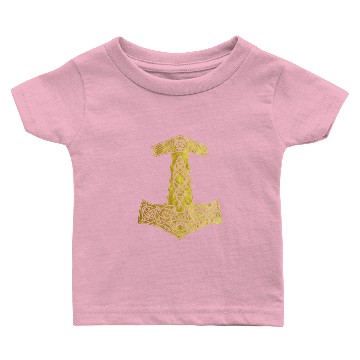 Discover Golden Thor Hammer Nordic design present Baby T-shirts