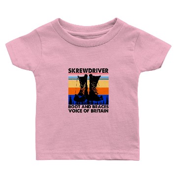 Discover Vintage Skrewdriver Baby T-shirts