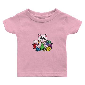 Discover CRAFTY CAT KNITTING WOOL Baby T-shirts