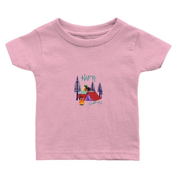 Discover Happy Camper Baby T-shirts