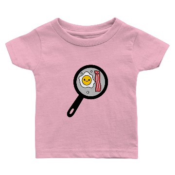 Discover Eggs n’ Bacon in a frying pan Baby T-shirts