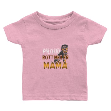 Discover Proud Rottweiler Mom Baby T-shirts