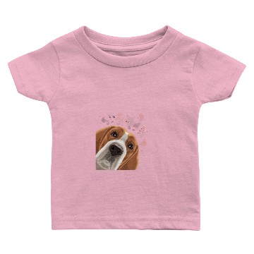 Discover Corious American Foxhound Dog Baby T-shirts