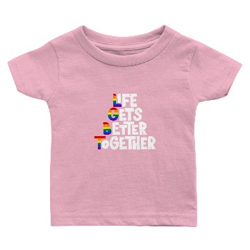 Discover Life Gets Better Together Baby T-shirts