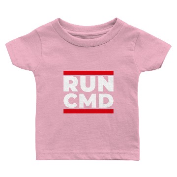 Discover Run CMD gift computer code Baby T-shirts