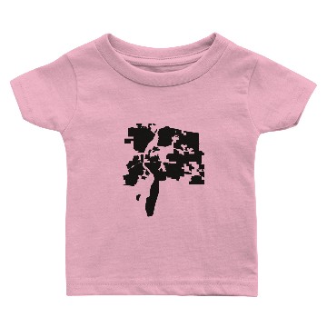 Discover Albuquerque New Mexico city map black illustration Baby T-shirts