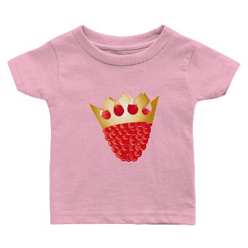 Discover juicy red raspberry with golden crown Baby T-shirts