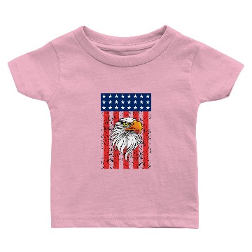 Discover American Bald Eagle Baby T-shirts