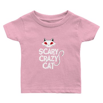 Discover Scary Crazy Cat Baby T-shirts