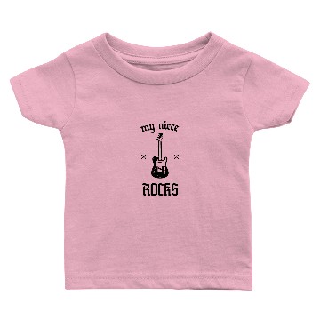 Discover Funny My Niece Rocks product Baby T-shirts