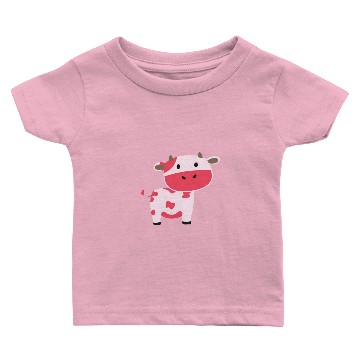 Discover Cute Strawberry Cow Baby T-shirts