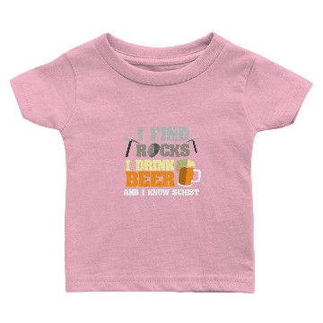 Discover Geologist Geology Rock Stone Beer Gift Baby T-shirts
