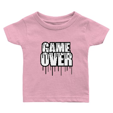 Discover Game Over Graffiti Drop Design Cool Bachelor Party Baby T-shirts