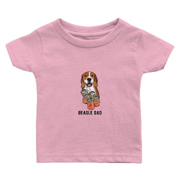 Discover Bulldog BEAGLE DAD BEER Baby T-shirts