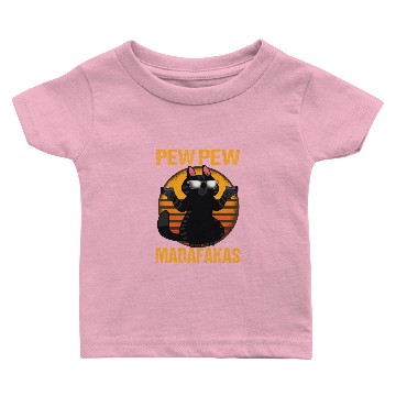 Discover Pew Pew Madafakas black cat Baby T-shirts