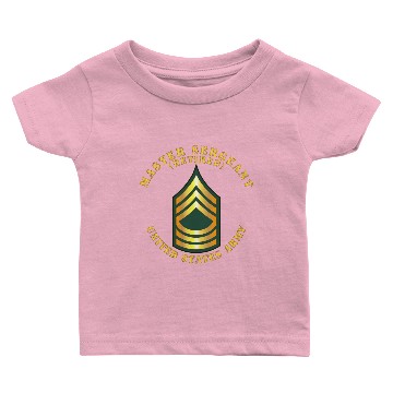 Discover Army Master Sergeant MSG Retired Baby T-shirts