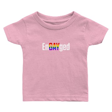 Discover LGBT Bachelorette Party Engaged Engagement design Baby T-shirts