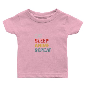Discover Eat Sleep Anime Repeat Baby T-shirts