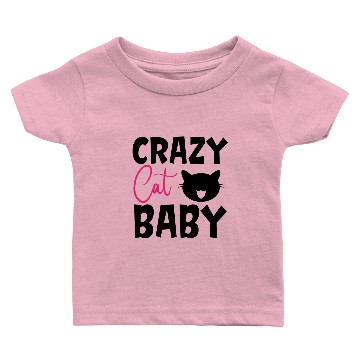 Discover Crazy Cat Baby Baby T-shirts
