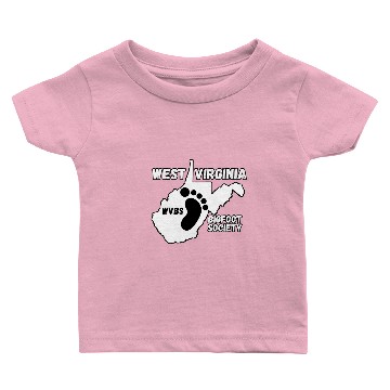 Discover West Virginia Bigfoot Society Funny Baby T-shirts