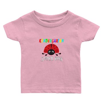 Discover Kindergarten superbug Back To School Ladybug Baby T-shirts