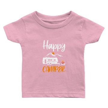 Discover Happy Camper Baby T-shirts