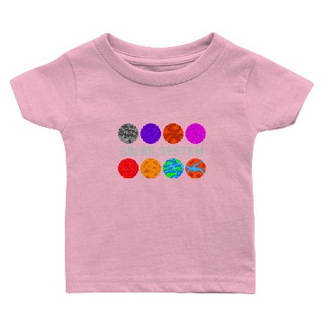 Discover Retro Pixel Solar System Baby T-shirts