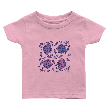 Discover Stained Glass Roses Baby T-shirts