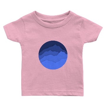 Discover Blue Mountain Waves Baby T-shirts