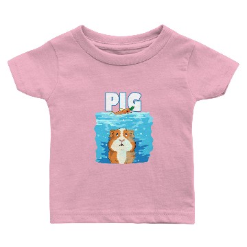 Discover Guinea pig shark carrot sea water Baby T-shirts