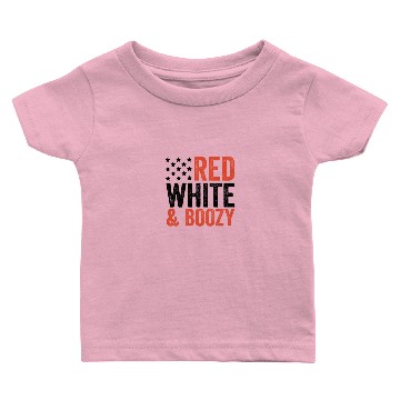 Discover Red White And Boozy Workout Baby T-shirts