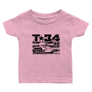Discover T-34-85 Soviet medium tank Baby T-shirts