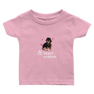 Discover Weenie mama Dachshund, weiner dog Baby T-shirts
