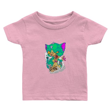 Discover Catzilla funny cat with god zilla look Baby T-shirts