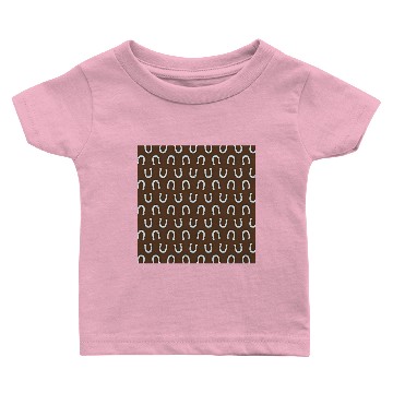 Discover Cowboy Horseshoe Brown Baby T-shirts