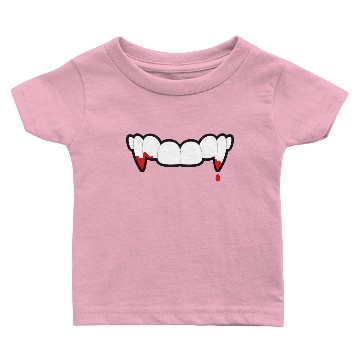 Discover Halloween Vampire Teeth Mask Baby T-shirts